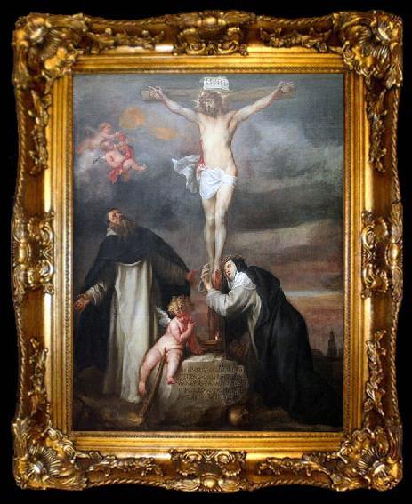 framed  Anthony Van Dyck Saint Dominic and an Angel, ta009-2